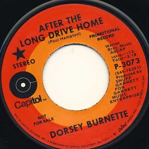 DORSEY BURNETTE After the Long Drive Home / New Orleans Woman 45 promo Capitol