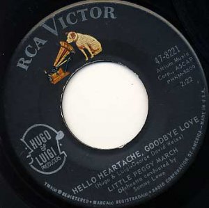 LITTLE PEGGY MARCH Hello Heartache, Goodbye Love / Boy Crazy 45 RCA