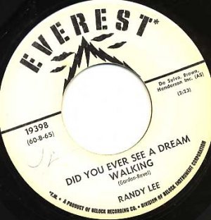 RANDY LEE Did You Ever See a Dream Walking / Baby, Where You Are 45 Everest Promo