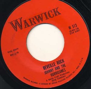 JOHNNY AND THE HURRICANES Reveille Rock / Time Bomb 45 Warwick