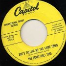BENNY HALL TRIO Never Take Her Love From Me / She's Telling Me The Same Thing 45 Debut Promo!