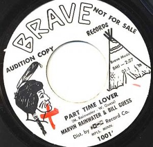 MARVIN RAINWATER & BILL GUESS Part Time Lover / That Aching Heart 45 BRAVE promo!