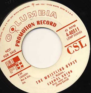 CARMEL QUINN Galway Bay / The Whistling Gypsy 45 RARE promo