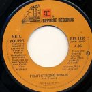 NEIL YOUNG Human Highway / Four Strong Winds  45 Reprise