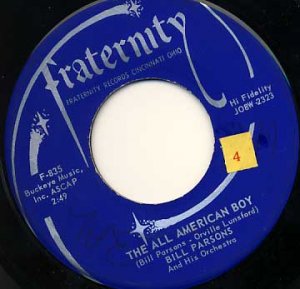 BILL PARSONS All American Boy / Rubber Dolly 45 Fraternity