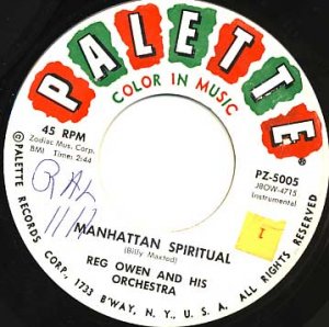 REG OWEN AND ORCHESTRA Manhattan Special / Ritual Blues 45 PALETTE