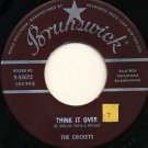 THE CRICKETS Buddy Holly - Think It Over / Fool's Paradise  45 Brunswick