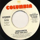 AEROSMITH Walk this Way stereo/mono promo 45