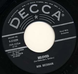 BOB BECKHAM Crazy Arms / Beloved 45 DECCA