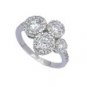Sterling Silver Cluster CZ Ring