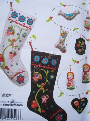 Knitting at KNoon Designs - Felted Christmas Stocking Pattern