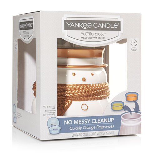 Yankee Candle Snowman Scenterpiece Easy MeltCup Wax Warmer W / Timer