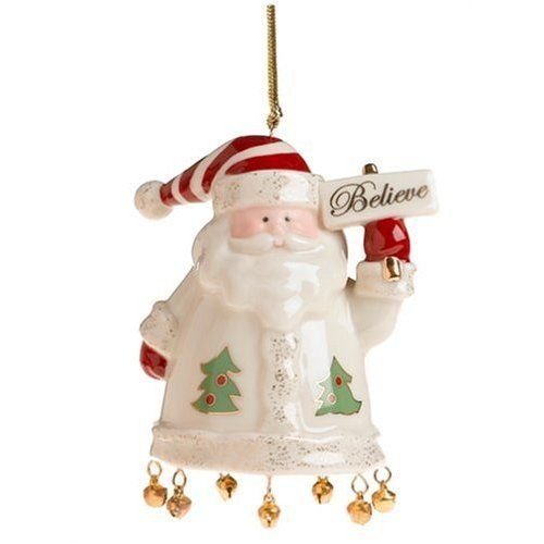 Lenox Santa Believe Porcelain Christmas Tree Ornament