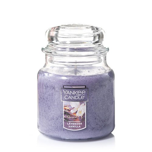 Yankee Candle Lavender Vanilla Fragrance 3.7 Ounce Single Wick SMALL