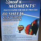 Special Moments Inkjet 4 inch by 6 inch Glossy Photo Paper 80 sheets
