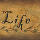 Country Folk Style Live Life Simply Wood Wall Plaque 20 x 5.25
