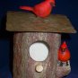 Decorative Christmas Cardinal Trio on a Branch