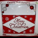 Merry Christmas Ceramic Wall Hanging Plaque