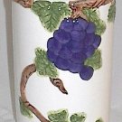 8.25 Inch Tall Hand Painted Ceramic Wine Chiller