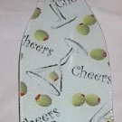 Martini & Olives 'Cheers' Tempered Glass Kitchen Cutting Board Tempered Glass Kitchen Cutting Board