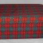 Red and Green Plaid Snap & Store Collapsible Box 11 x 9