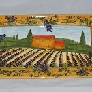 Ganz Bella Casa 16 Inch Serving Tray Vineyard Themed