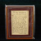 Blue Mountain Arts Easel-back Love print 'To My Husband and Very Best Friend'