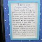 Blue Mountain Arts Easel-back w/ Magnet Love print 'I Love and Appreciate You'