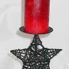 Star Shaped Rattan Candle Holder