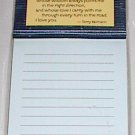 Blue Mountain Arts Inspriational Magnetic List Note Pad "This is for You, Dad"