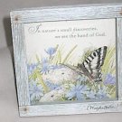 Hallmark Marjolein Bastin Nature's Sketchbook 4.5 x 4.5 Plaque Hand of God