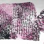 Handmade Knitted Washcloth and Soap Sack Set in Black Cherry