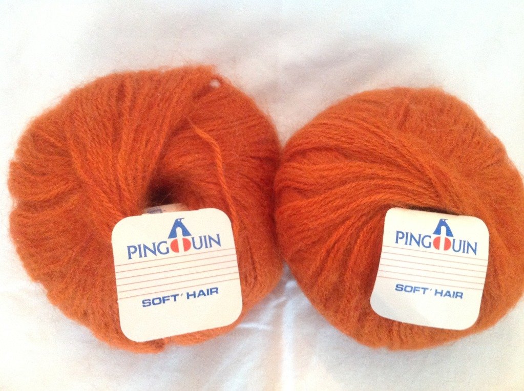 Pingouin Soft Hair Mohair Yarn 0047 Orange