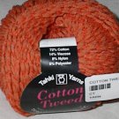 Tahki Cotton Tweed Worsted Italian Yarn #005 Orange