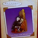 Hallmark Halloween 2004 Collectible Ornament Old Ned the Musician Skeleton