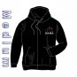 BAMA Full Zip Hooded Sweatshirt (Med - Black)