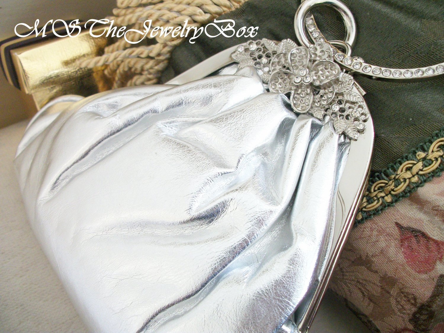 silver bridal bags