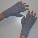 Shannon Fingerless Gloves - Light Gray