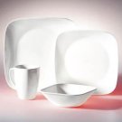 Corelle Square 16-Pc Set, Service for 4 (Pure White)