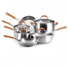 Rachael Ray 10pc Cookware Set - Stainless Steel