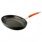 Rachael Ray 15" Oval Grill Pan - Hard Anodized (Orange)