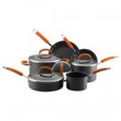 Rachael Ray 10pc Cookware Set - Hard Anodized (Orange)