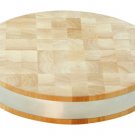 NATURAL END GRAIN STEEL BANDED ROUND