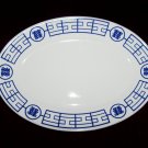 Homer Laughlin Blue Design Resturant Ware Platter