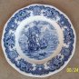 Blue & White Ship Historical Ports of England / Port Of Bristol 10" Donner Plate
