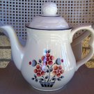 Hearthside Cumberland Brambleberry Teapot 7 Cup Floral Stoneware Japan