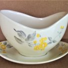 Red Wing Pottery LUPINE Gray/Sauce Boat 1950's Rare