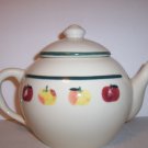 Hartstone USA Pottery Large Teapot Golden Delicious Apples