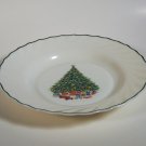 House of Salem Noel Rimmed Soup Bowl Porcelle 9" Christmas Tree with Packages