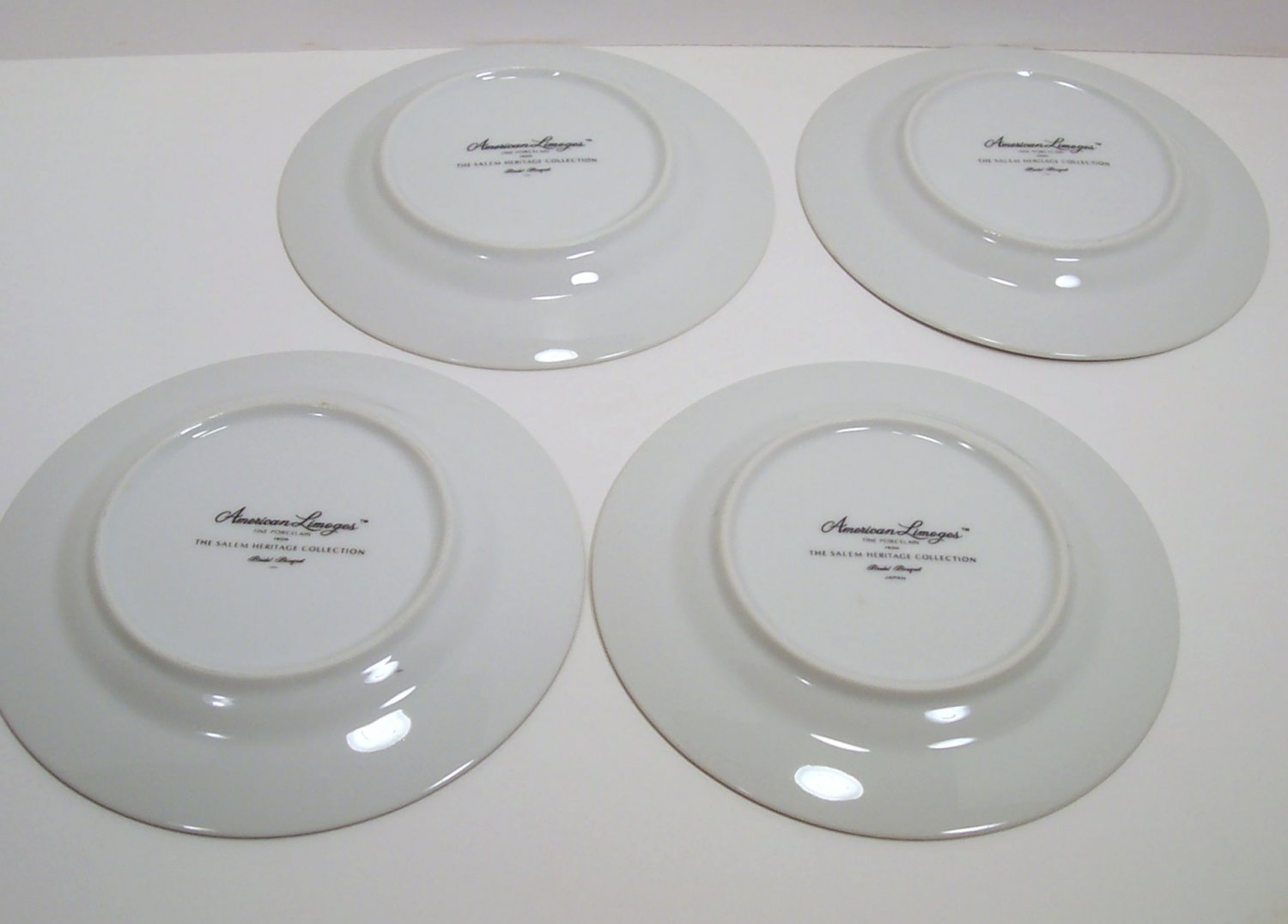 ~Bridal Bouquet Set of 4 Bread & Butter Plates American Limoges Salem ...